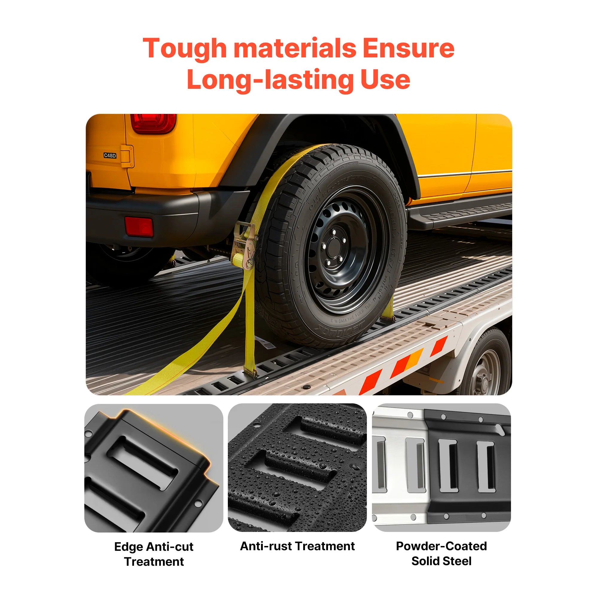 7.7 ft E-Track Tie-Down Rail Kit with Straps & Anchors (4 Pack)