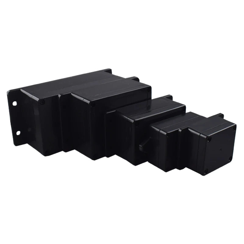 ABS Electronics Enclosure, Black or Clear Lid & Mounting Options