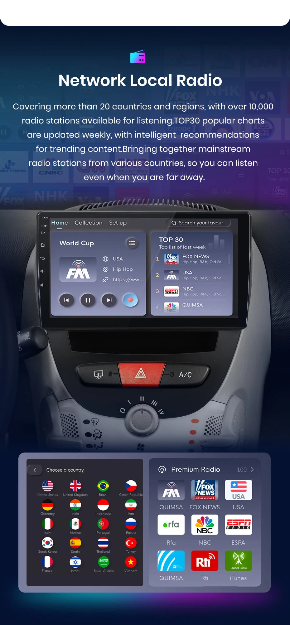 Junsun V1 Plus Car Radio with Wireless CarPlay & Android Auto