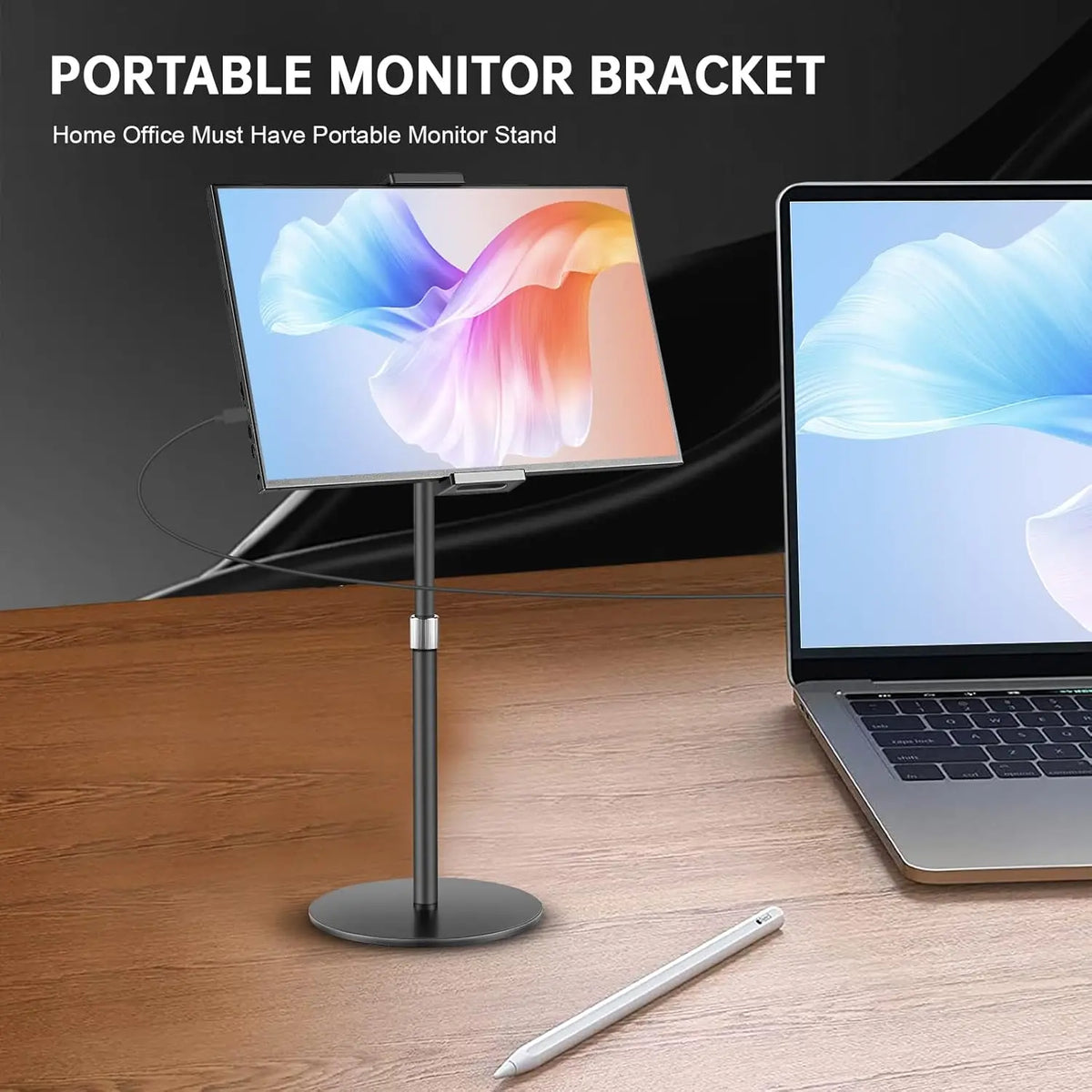 Višinsko nastavljivo stojalo za tablico ali monitor