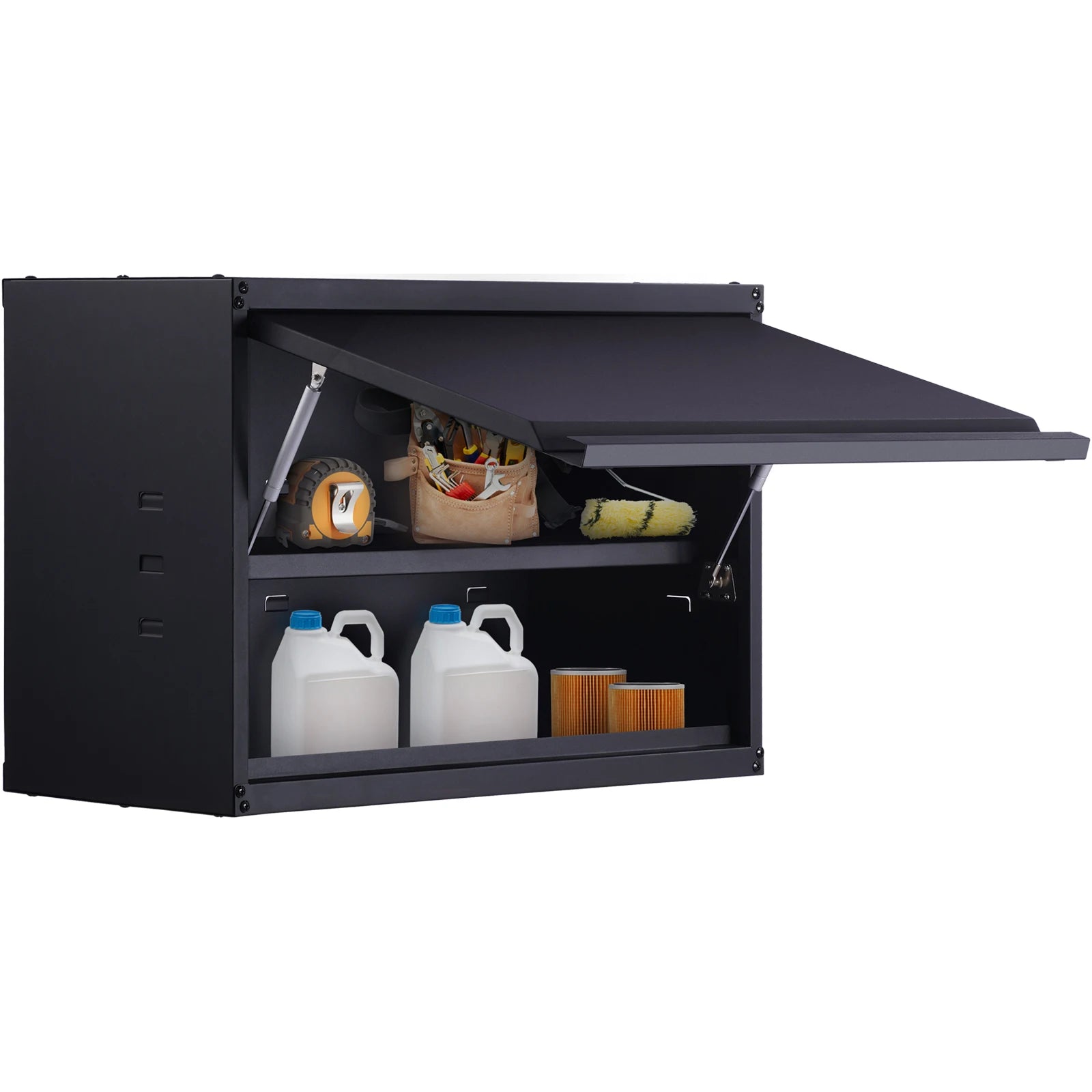 Wall-Mounted Steel Garage Storage Cabinet with Adjustable Shelf