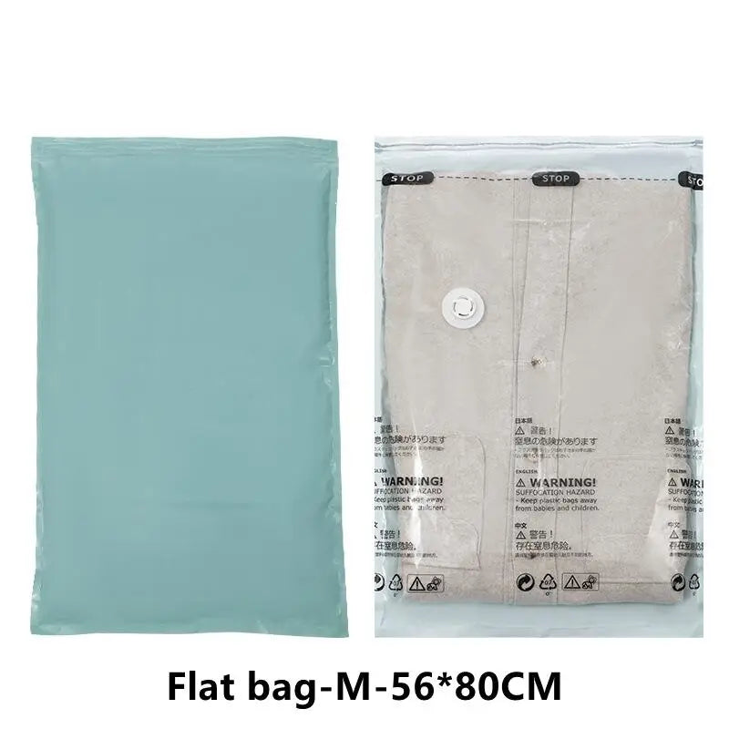 No Need Pump Vacuum Bags Large Plastic Storage Bags for Storing Clothes blankets Compression Empty Bag Covers Travel Accessories 