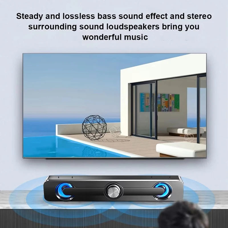Wired Wireless Bluetooth Speaker Sound Box Bar Soundbar Computer PC TV Laptop Desktop Music Portable Caixa De Som Audio System