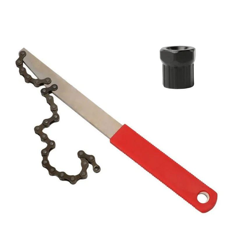 Bicycle Cassette Chain Whip and Lockring Tool