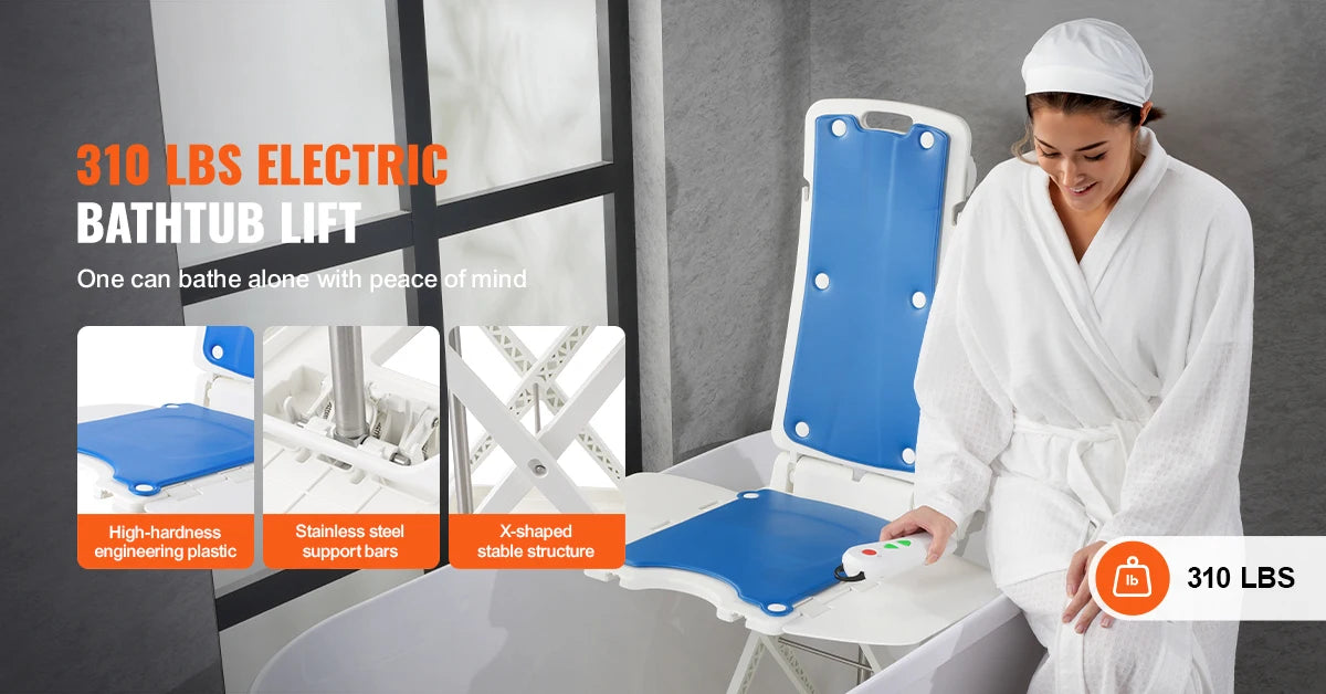 SucceBuy elektrisk stolsliftanordning för att lyfta äldre från golvet, höj- och sänkbar, stöd upp till 310 lb, för seniorer, patient