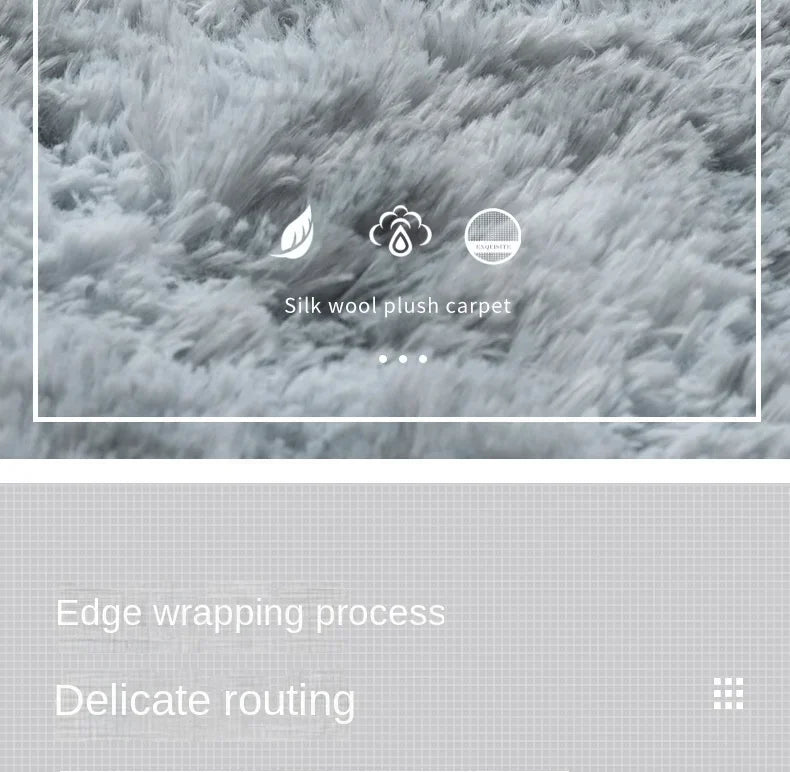 Super Soft Plush Round Rug Mat Fluffy White Carpets For Living Room Home Decor Bedroom Kid Room Decoration Salon Thick Pile Rug 