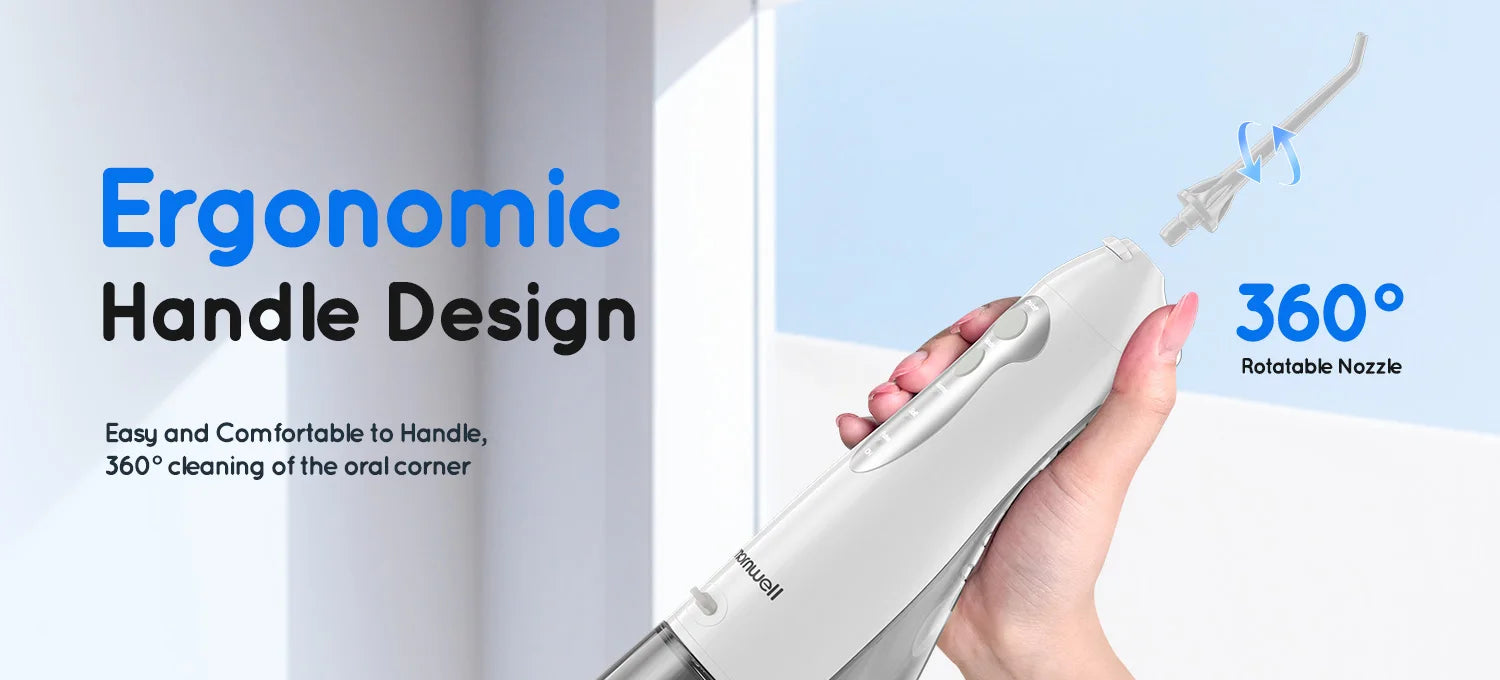 Water Dental Flosser Teeth Picks 4 Jets 3 Modes Portable Cordless D52 Water Flosser for Teeth Cleaner IPX7 Waterproof Oral Picks 