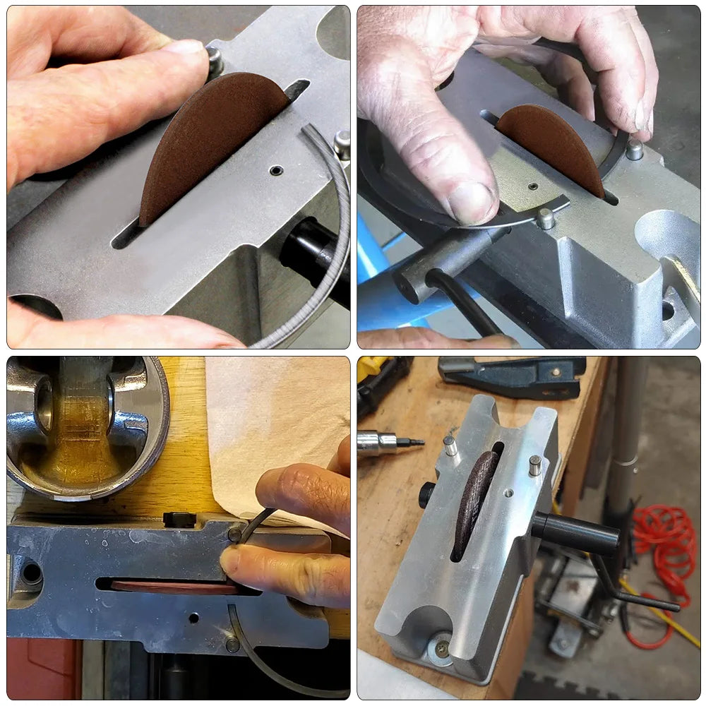 مُجْلِخ حلقة أسطوانة الس piston اليدوي مع عجلة طحن 120-grit