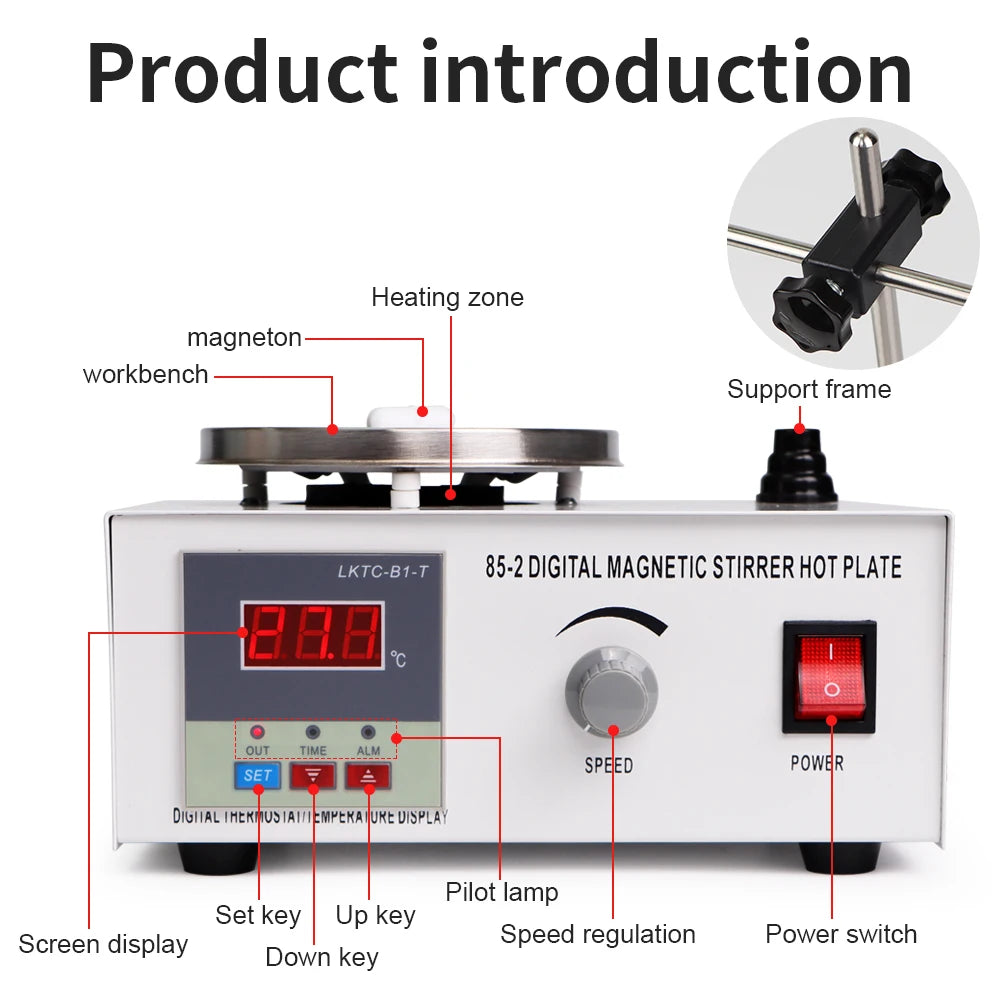 85-2 Heated Magnetic Stirrer - 1L, 220V