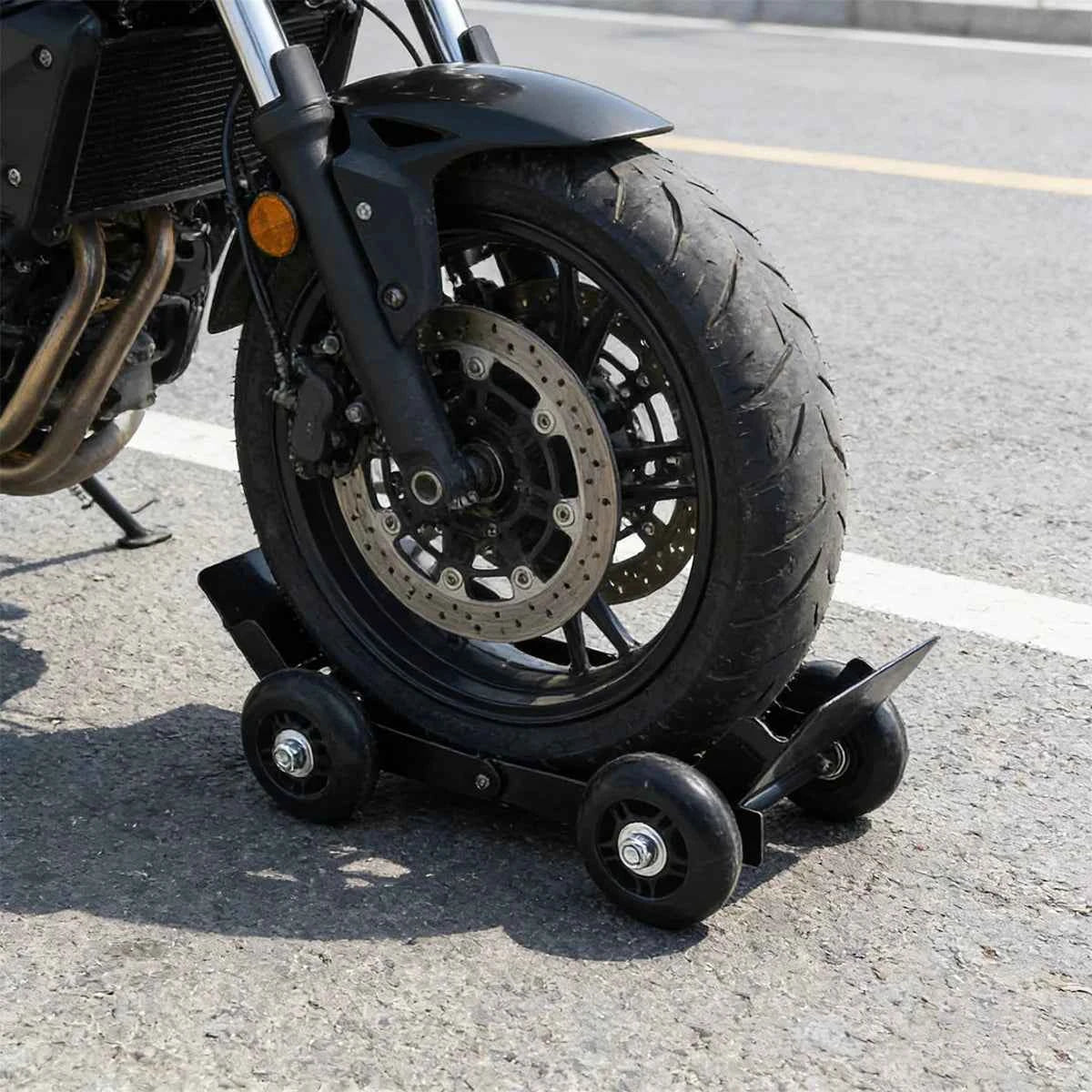 Motorcycle Wheel Moving Roller Cradle