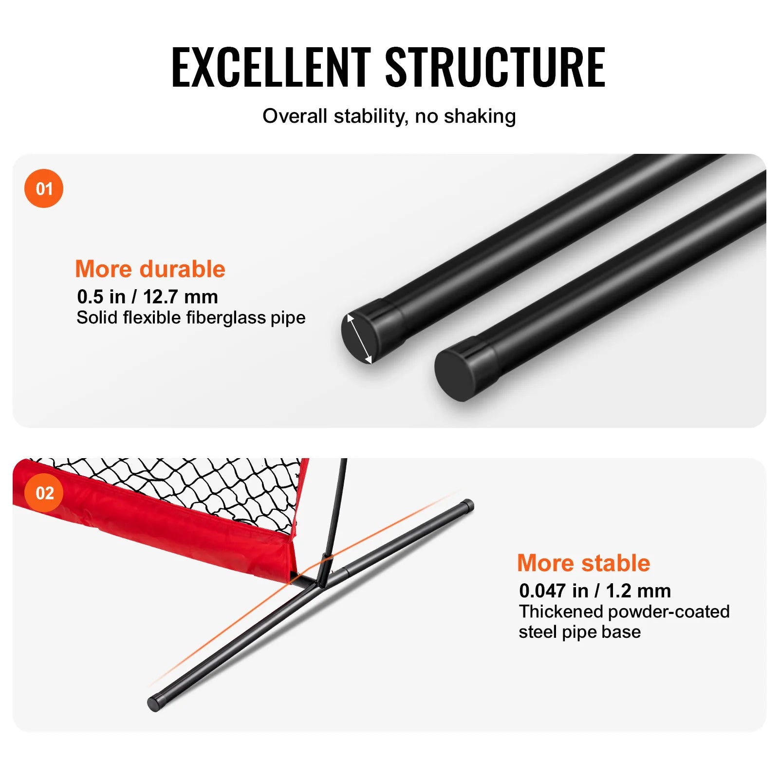 SucceBuy Baseball Screen for Batting CageBaseball & Softball Safety Screen Body Protector Portable Batting Screen Bag Red Black
