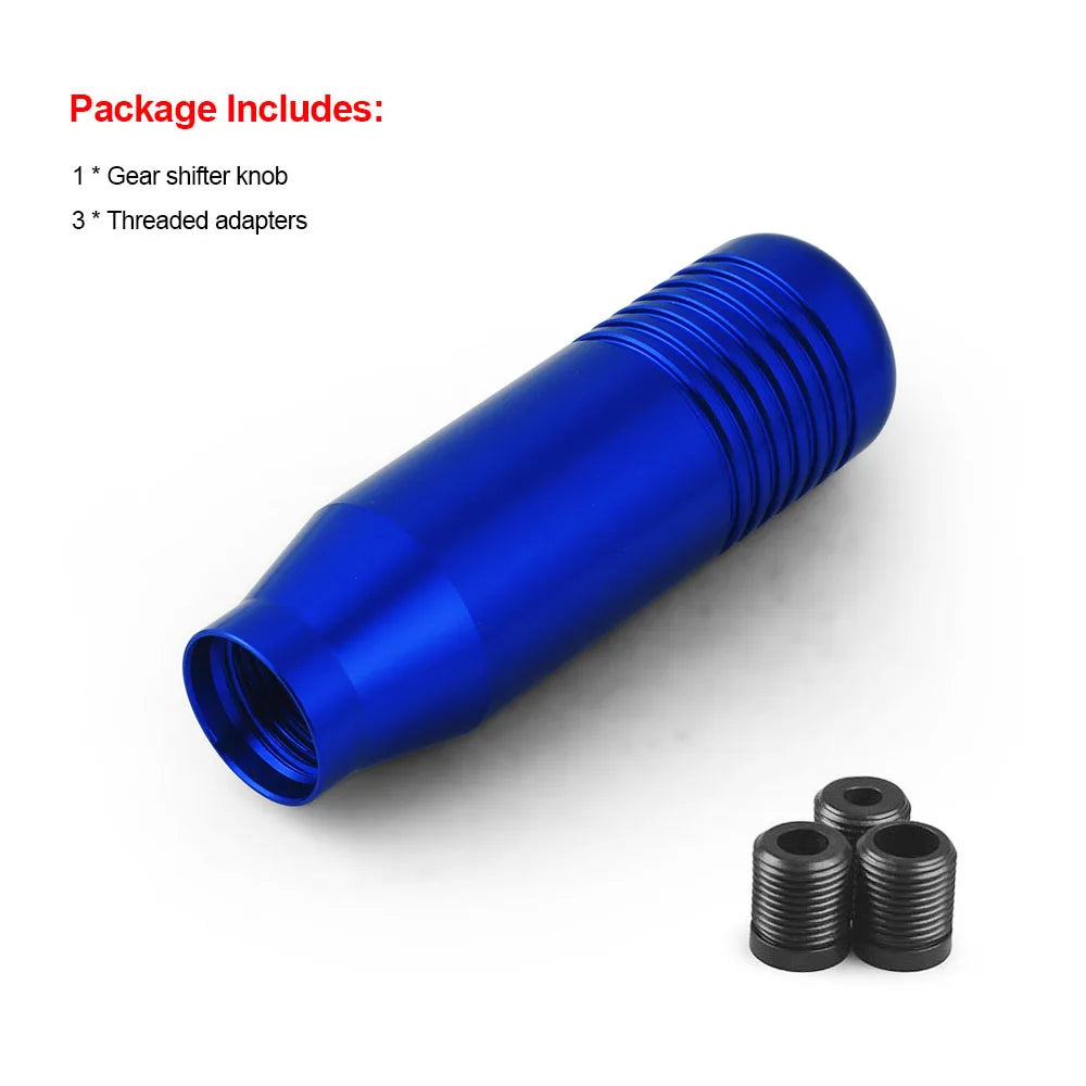 8.5cm Stylish Gear Shift Knob Stick Manual Transmission Universal Car Aluminum Extended JDM Gear Shifter Gear Head Knob NO LOGO