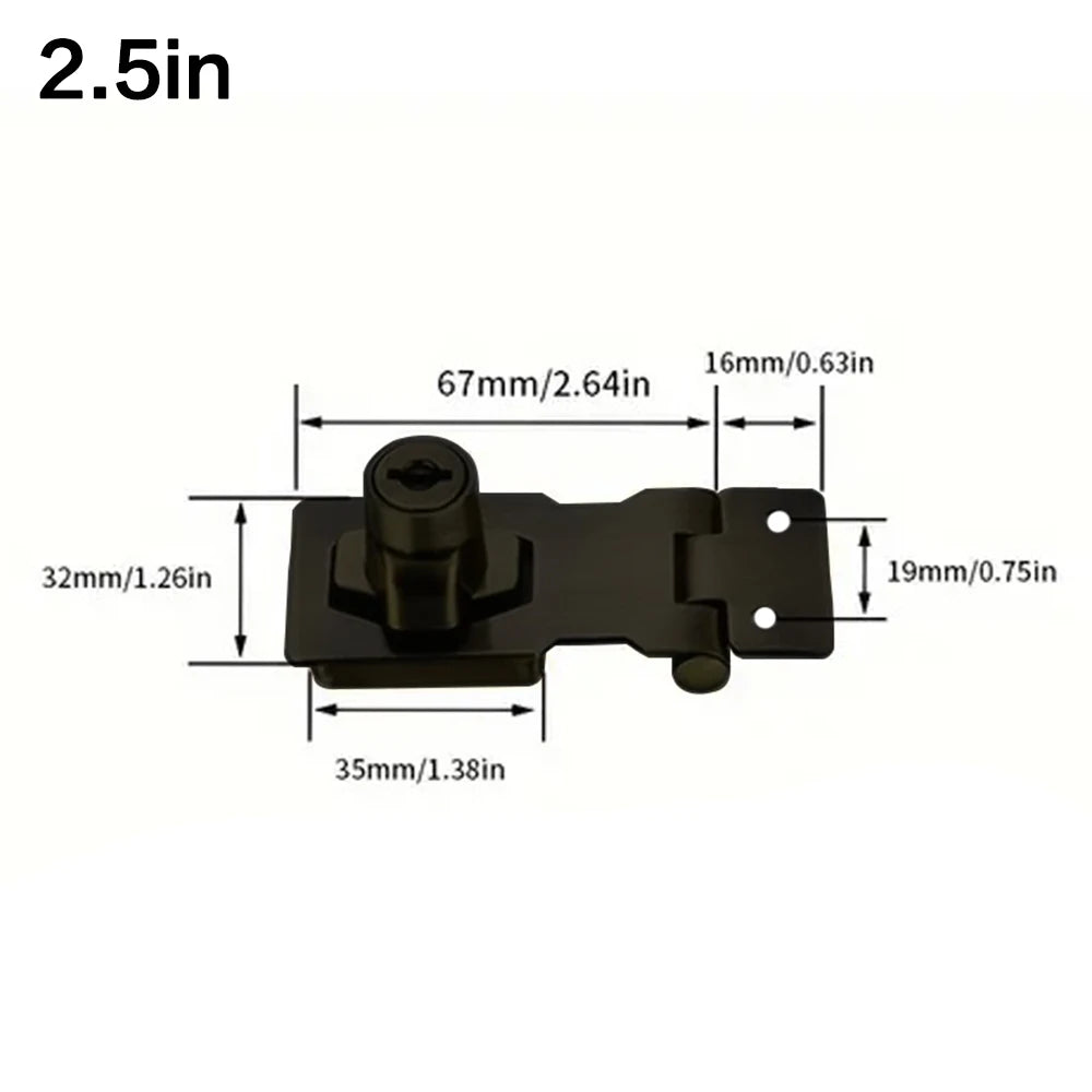 Keyed Hasp Lock for Cabinets and Sheds