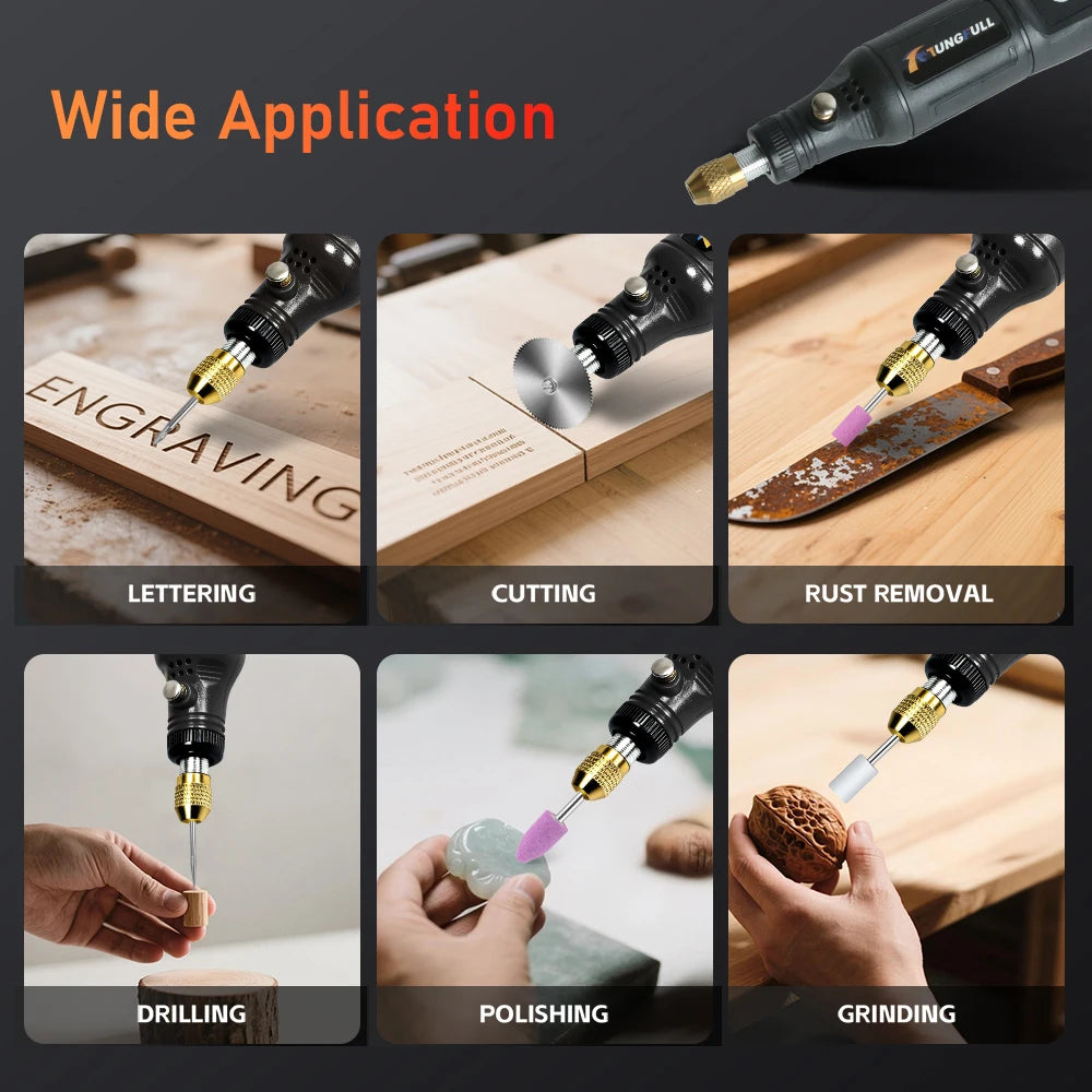 8065 Cordless Mini Rotary Tool with USB-C Charging