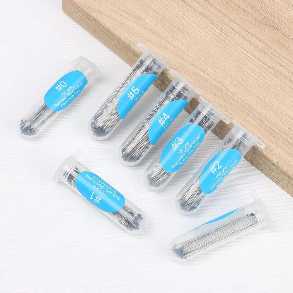 Stainless Steel Insect Specimen Pins - 100 Pieces