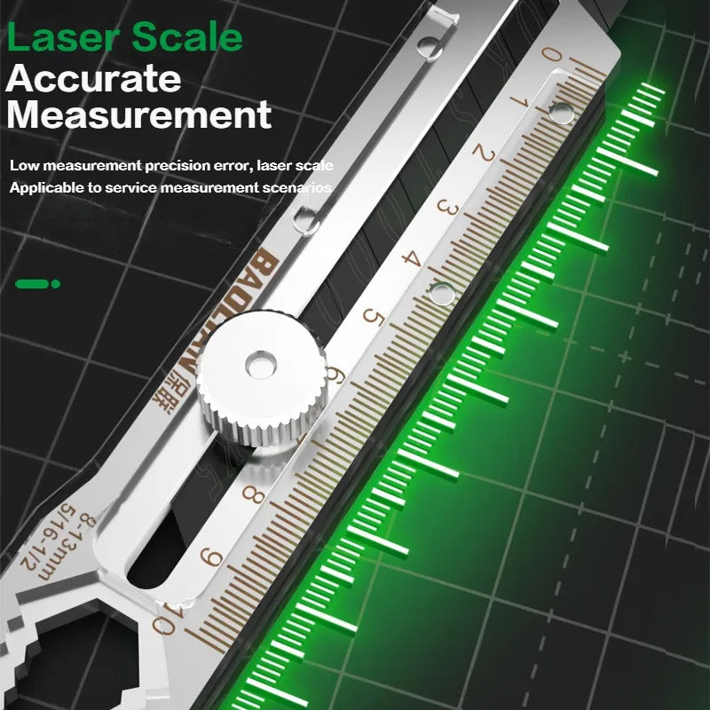 Utility Knife Box Cutter 8 In 1 Mutipurpose Stainless Steel Retractable Heavy Duty Waterproof Snap off Cutter Knife And Blades 