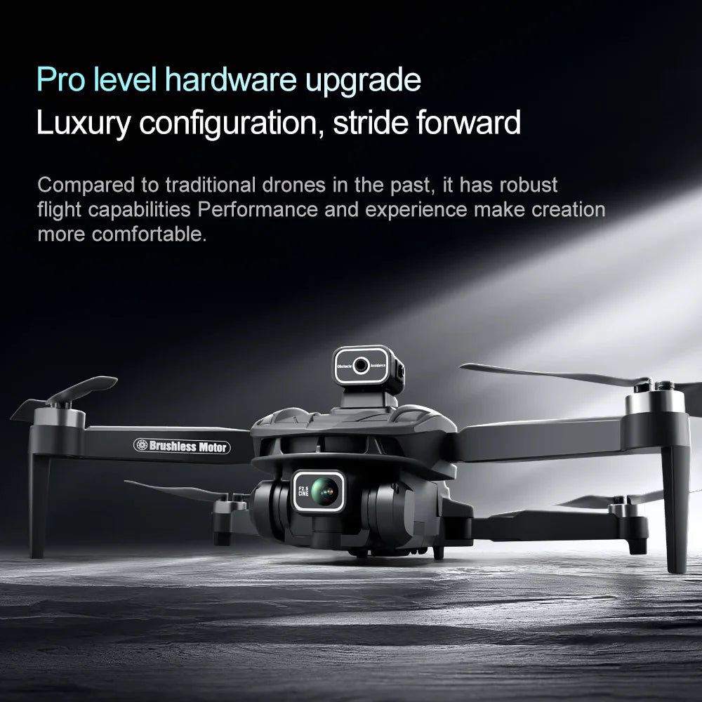 NEW V168 Pro MAX GPS Drone 4K Professional 1080P HD Camera 5G WIFI FPV Drone Brushless Motor 2 Batteries 4.5 Inch Large Screen Remote Control Quadcopter Boys Toys