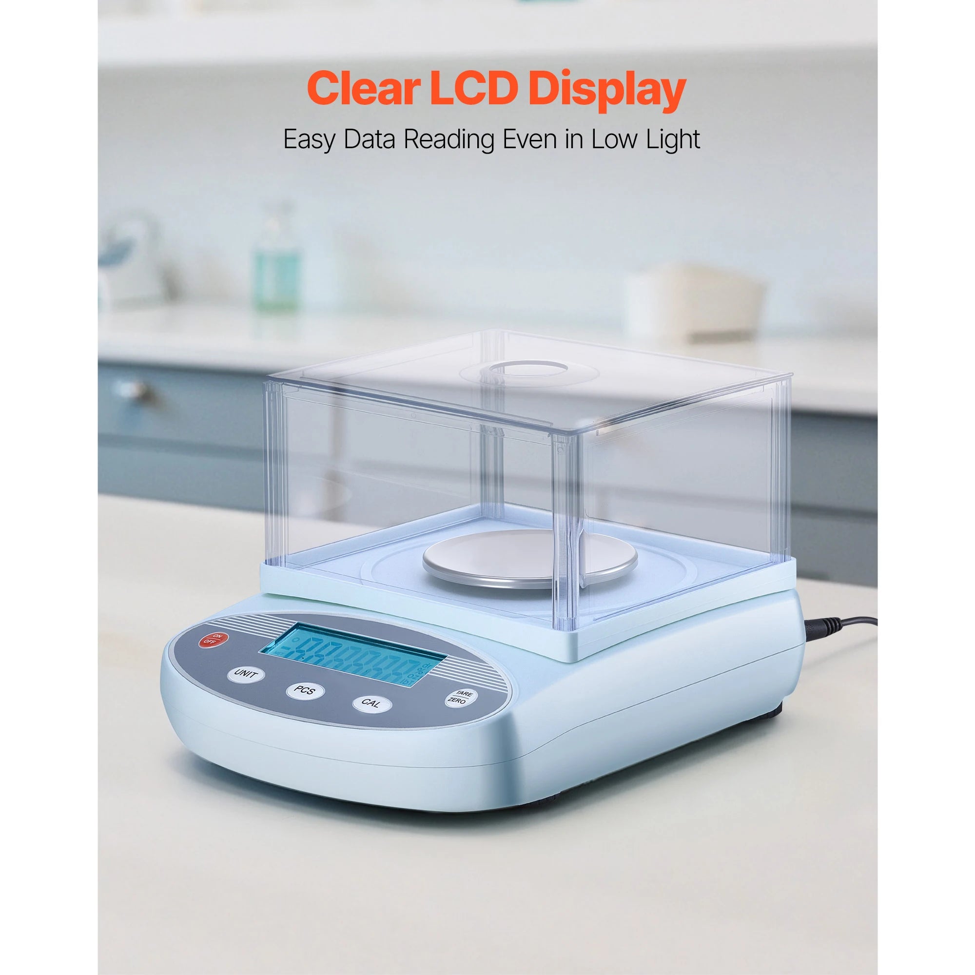 High Precision Analytical Balance 0.001g with Draft Shield
