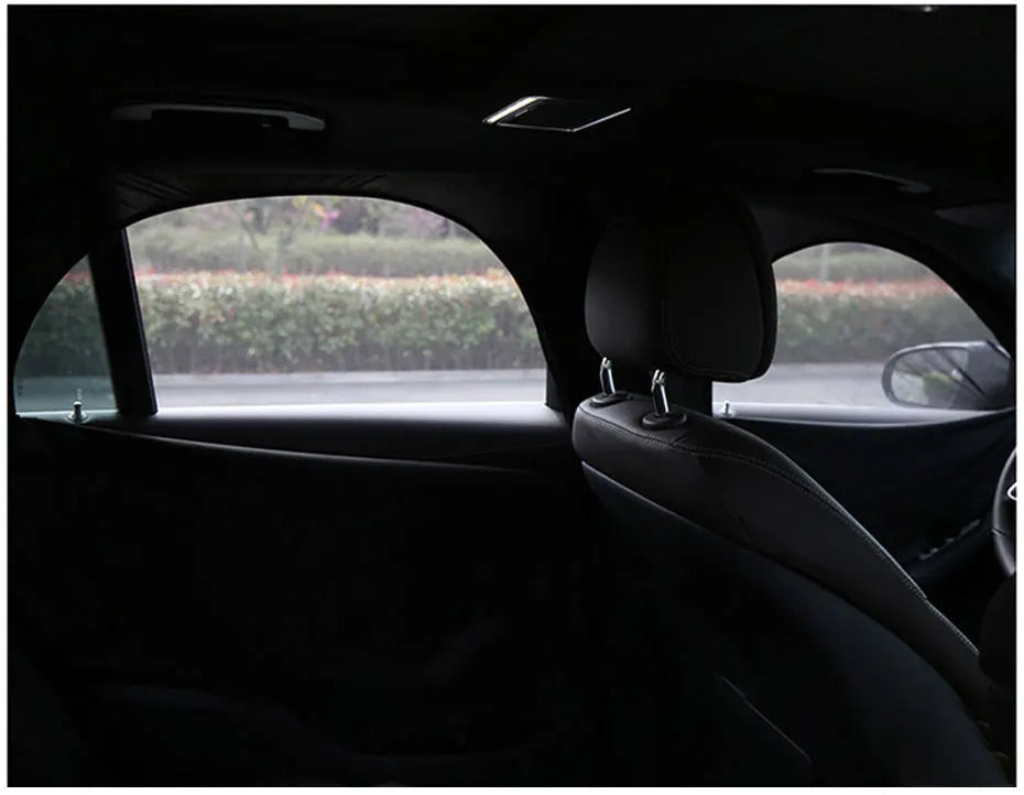 SEMETAL Car Window Shade Side Window Sun Shade Breathable Mesh With Zipper Car Window Screen Covers Universal Fit for Mos Cars