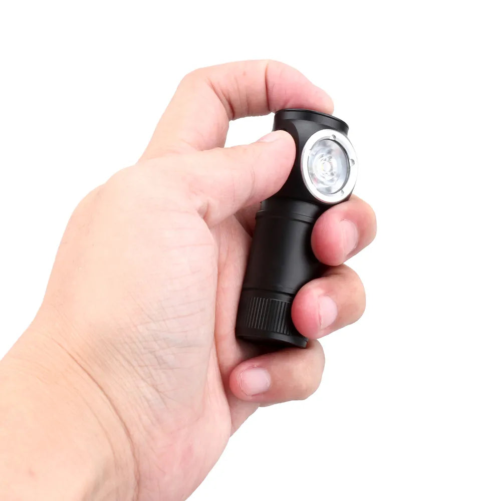 USB-C Rechargeable Mini 16340 Headlamp 1100lm with Magnetic Tail and TIR Optics