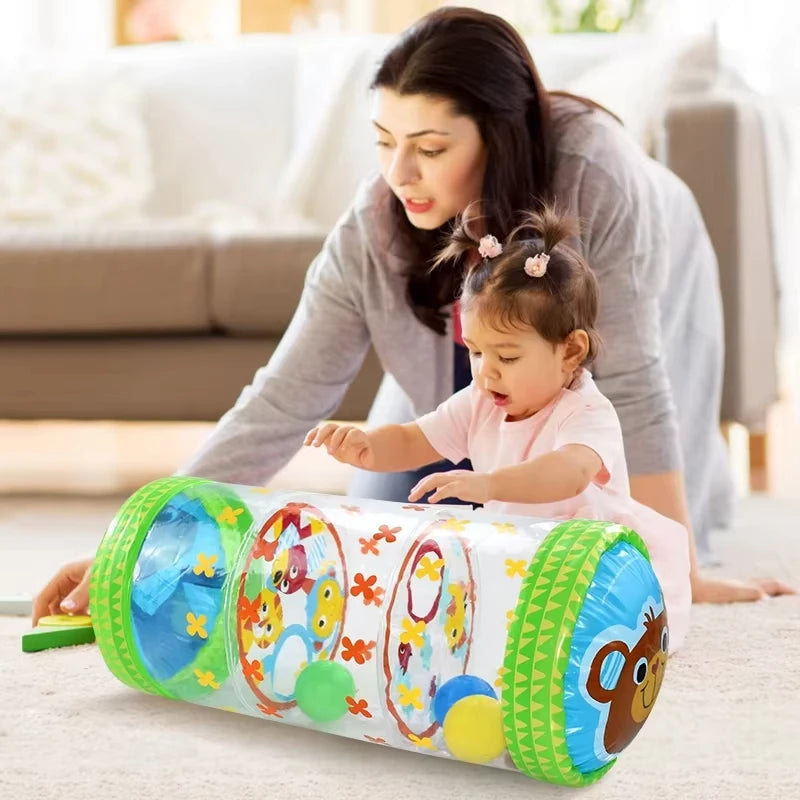 Inflatable Baby Crawling Roller Toy Rattles Games for Babies Development 6 12 Months Baby Crawling toy Fitness Educational Toys 
