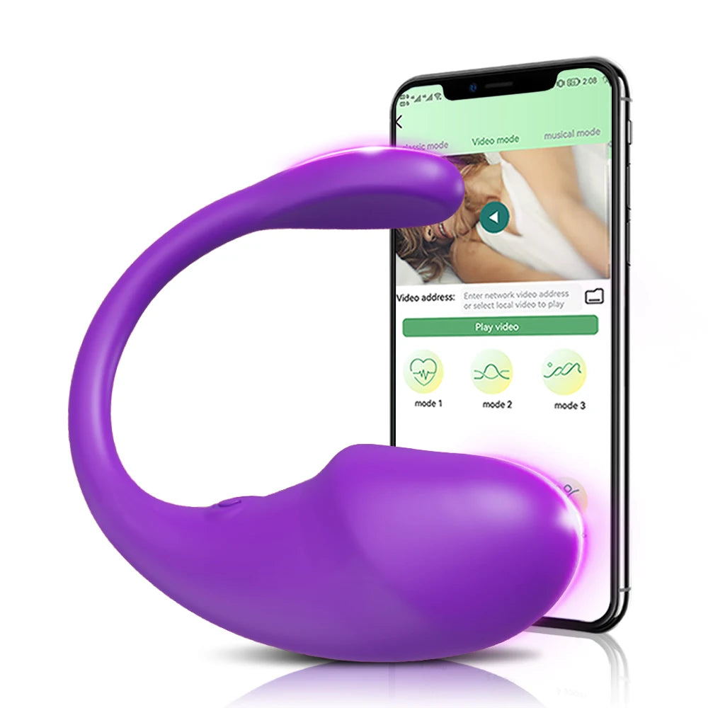 Sex Oyuncakları Uygulama Vibratörü Bluetooth Dildo Kadınlar için Kablosuz Uzaktan Kumandalı Vibratörler Giyilebilir Titreşimli Aşk Yumurtası Çiftler için Oyuncak