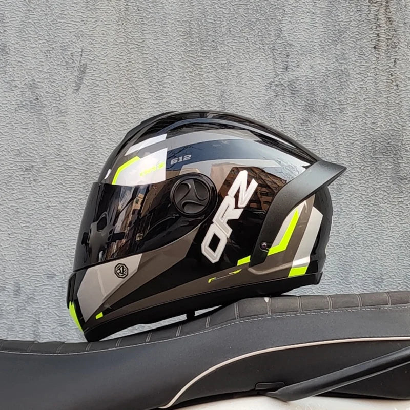 ORZ Full Face Motorcycle Helmet DOT Approved, Unisex ABS+PC