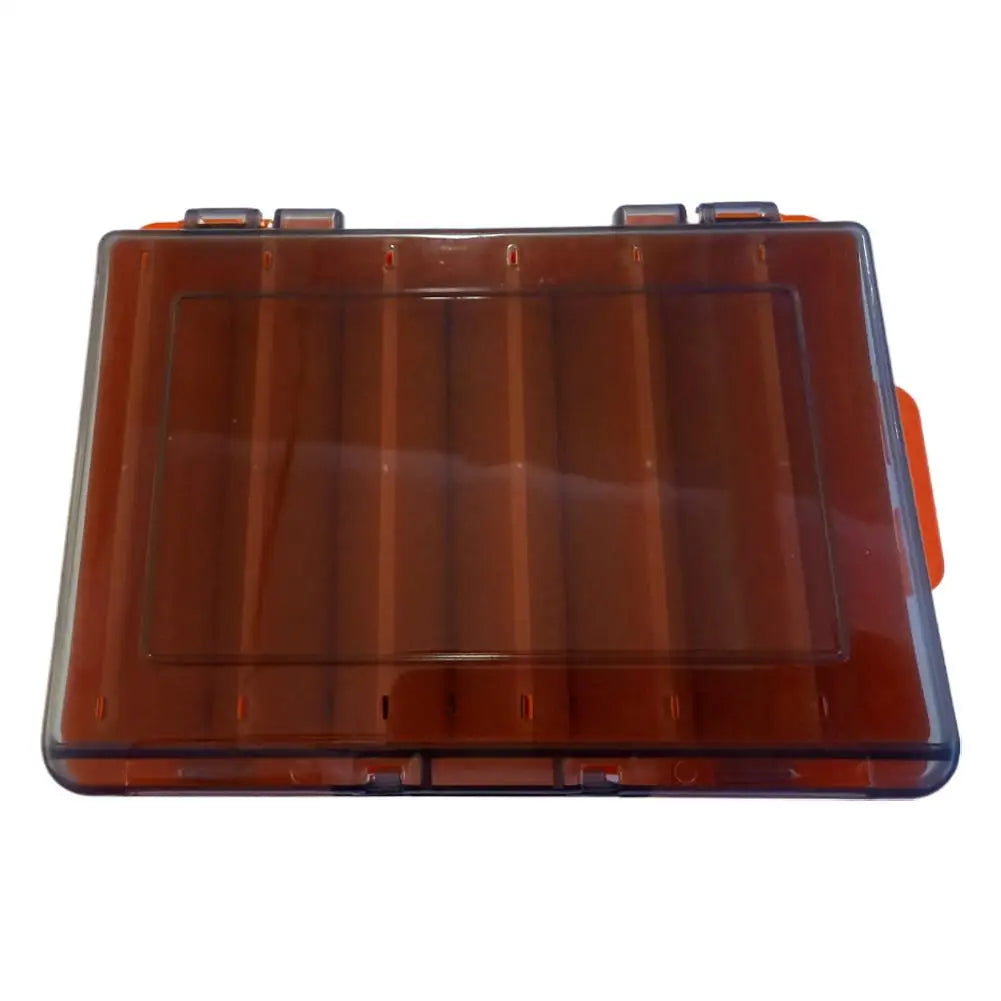 Double-Sided Fishing Tackle Box for Hooks, Lures and Baits