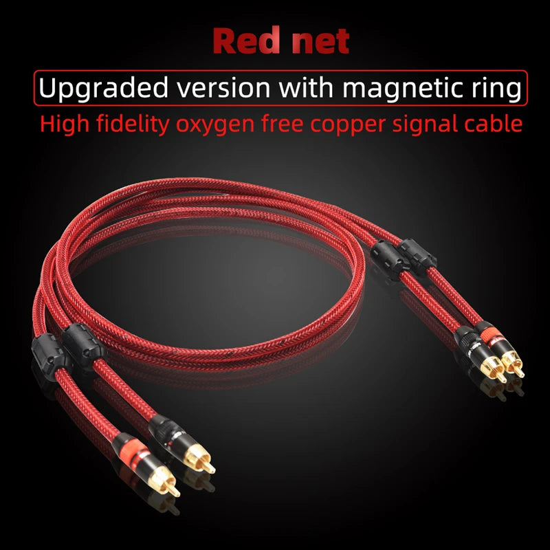 Cablu audio RCA stereo ecranat