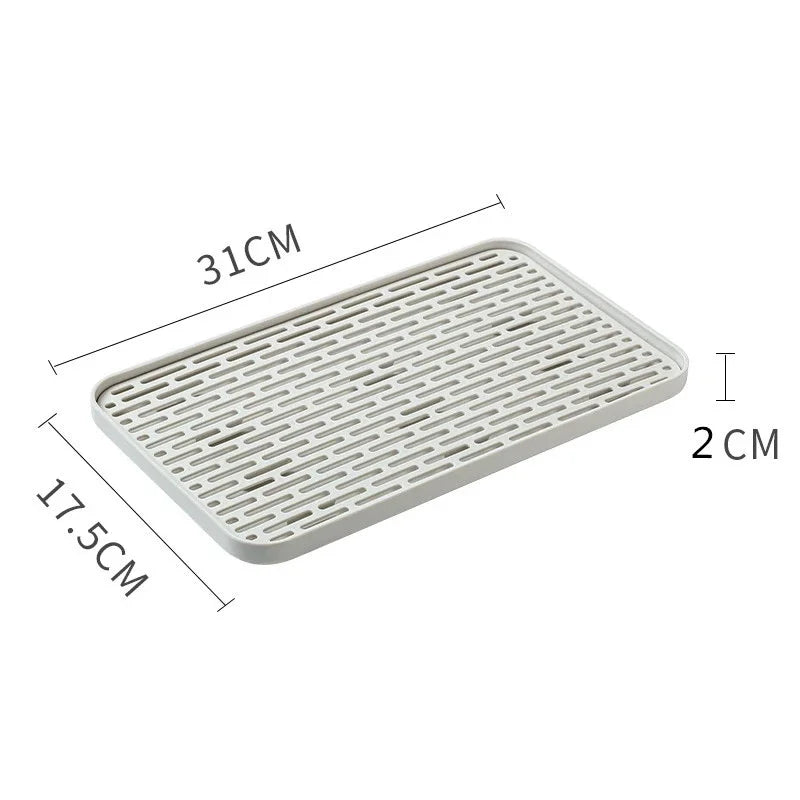 Rectangular Draining Tray with Slotted Insert