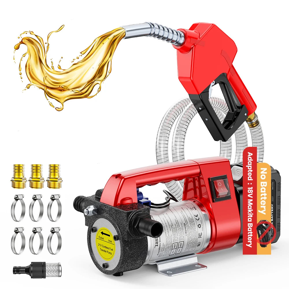 Taskstar Cordless Fuel Transfer Pump Kit for Diesel and Kerosene