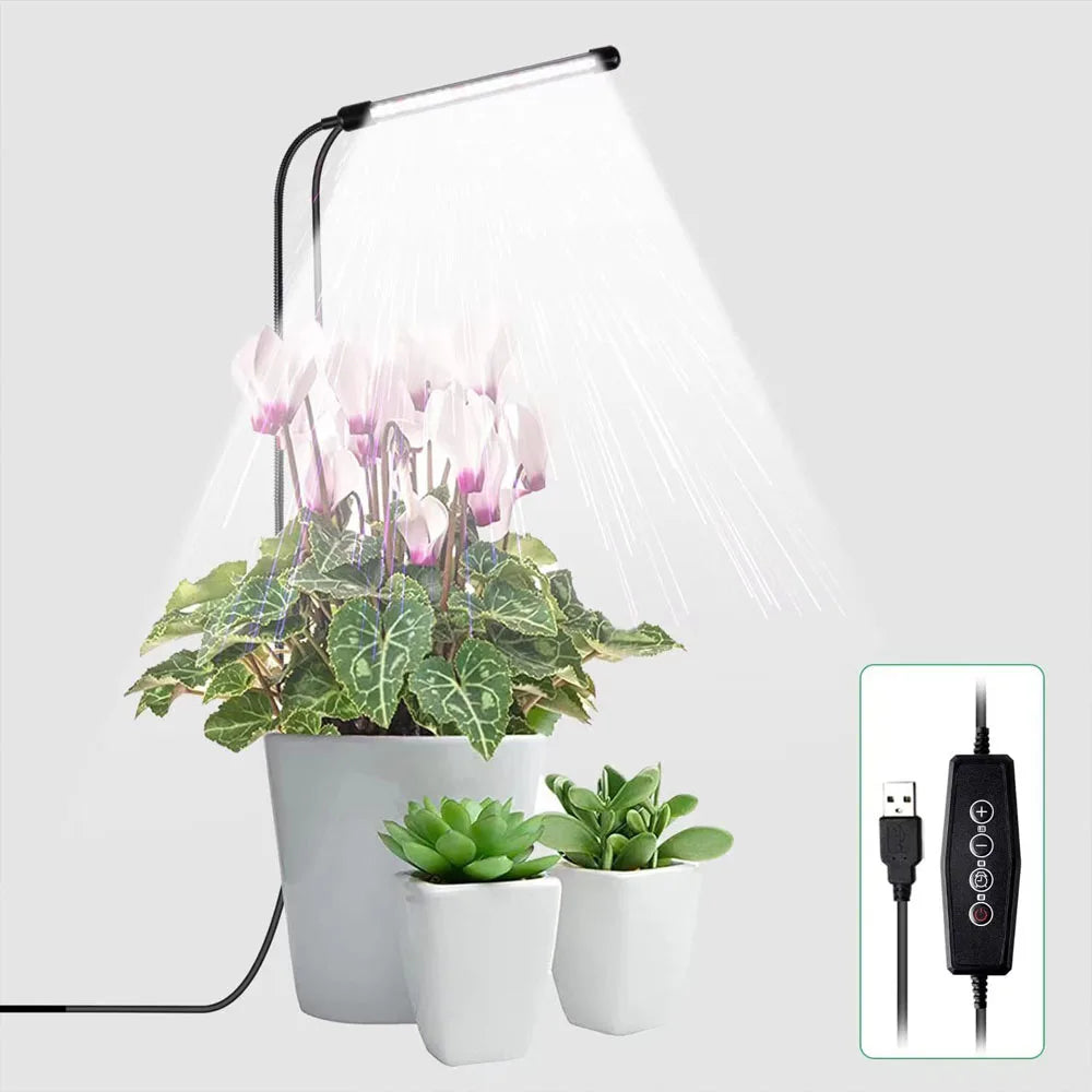 USB LED Grow Light, Full-Spectrum 6000K for Indoor Plants