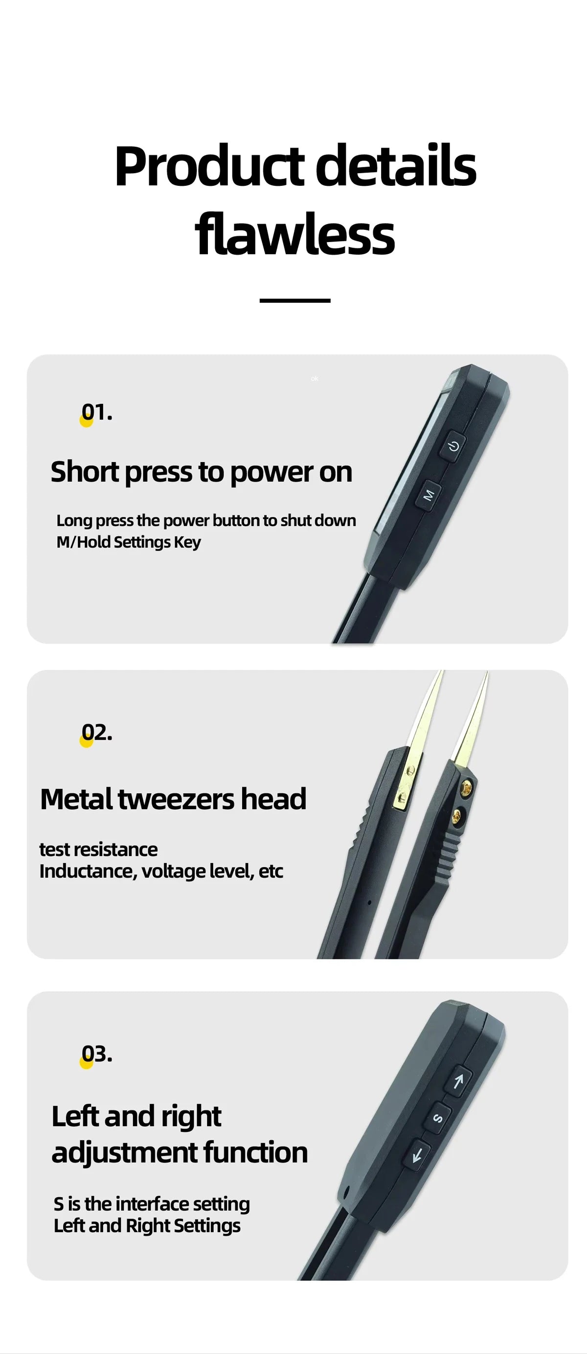 LCR101A Smart SMD Component Tester
