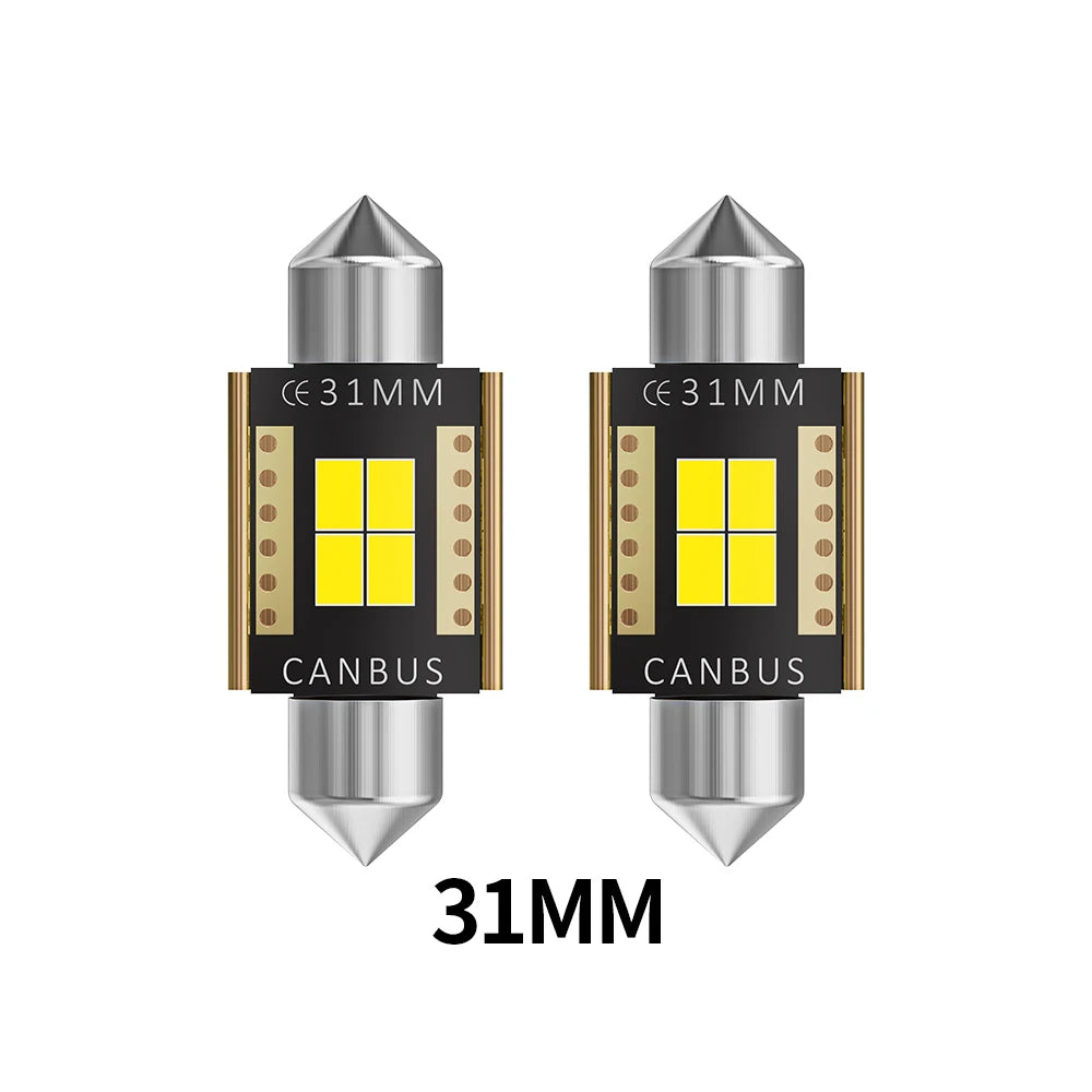 Oprah 2/10 unidades LED C5W C10W Festão Luzes para Carro Canbus 31/36/39/41mm Acessórios para Camioneta e Carro Lâmpada para Placa de Matrícula Lâmpada de Leitura 12V 24V