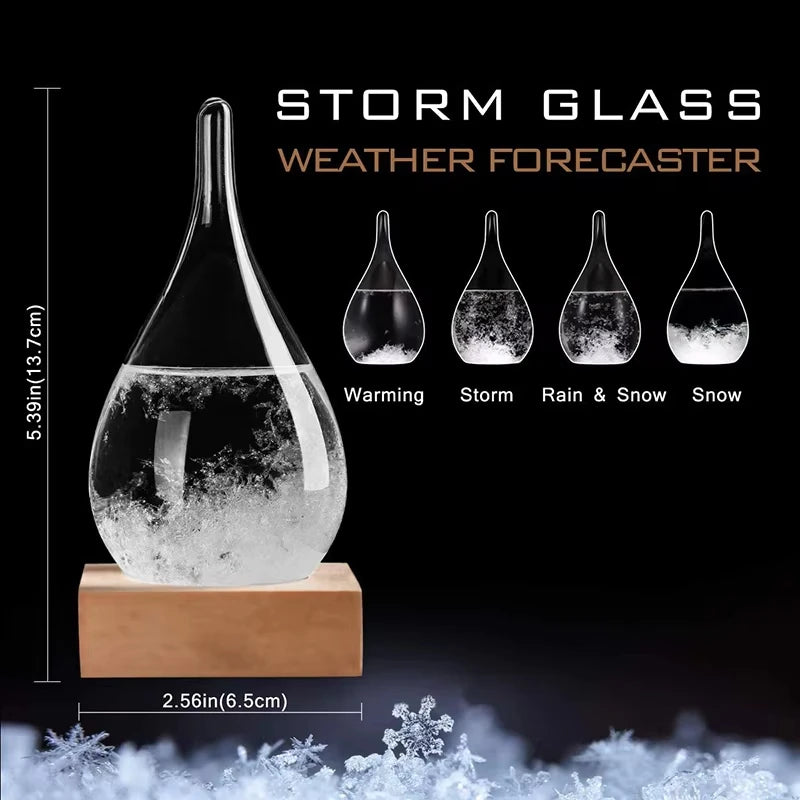 Ornament de birou din sticla Droplet Storm - 12 x 6 cm
