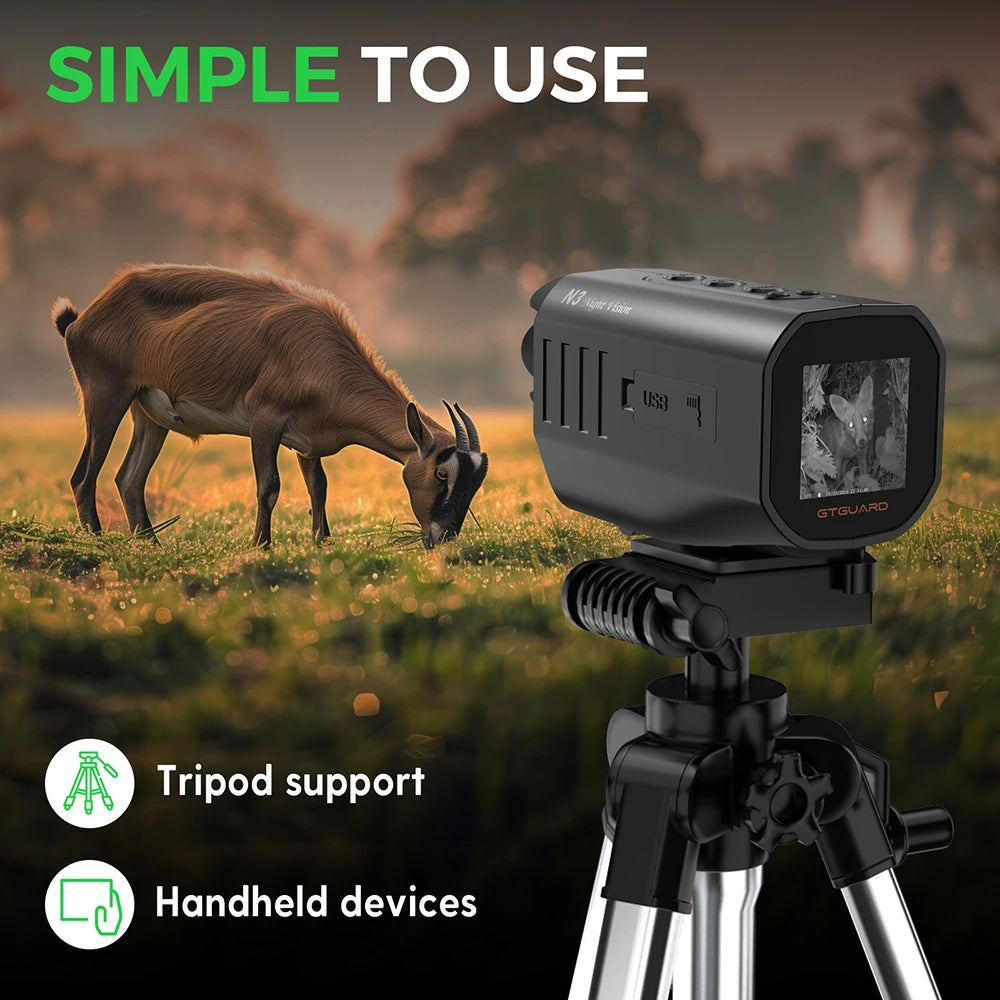GTGUARD N3 Night Vision Monocular with 4K-Style HD Recording