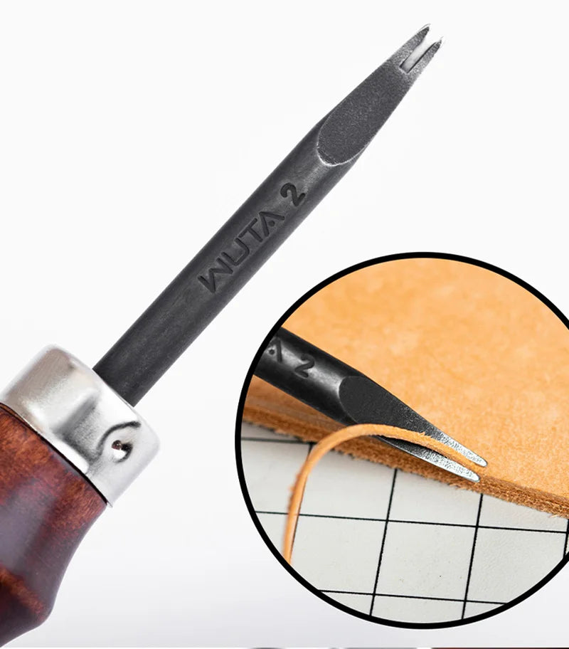 Wooden-Handle Leather Edge Beveler
