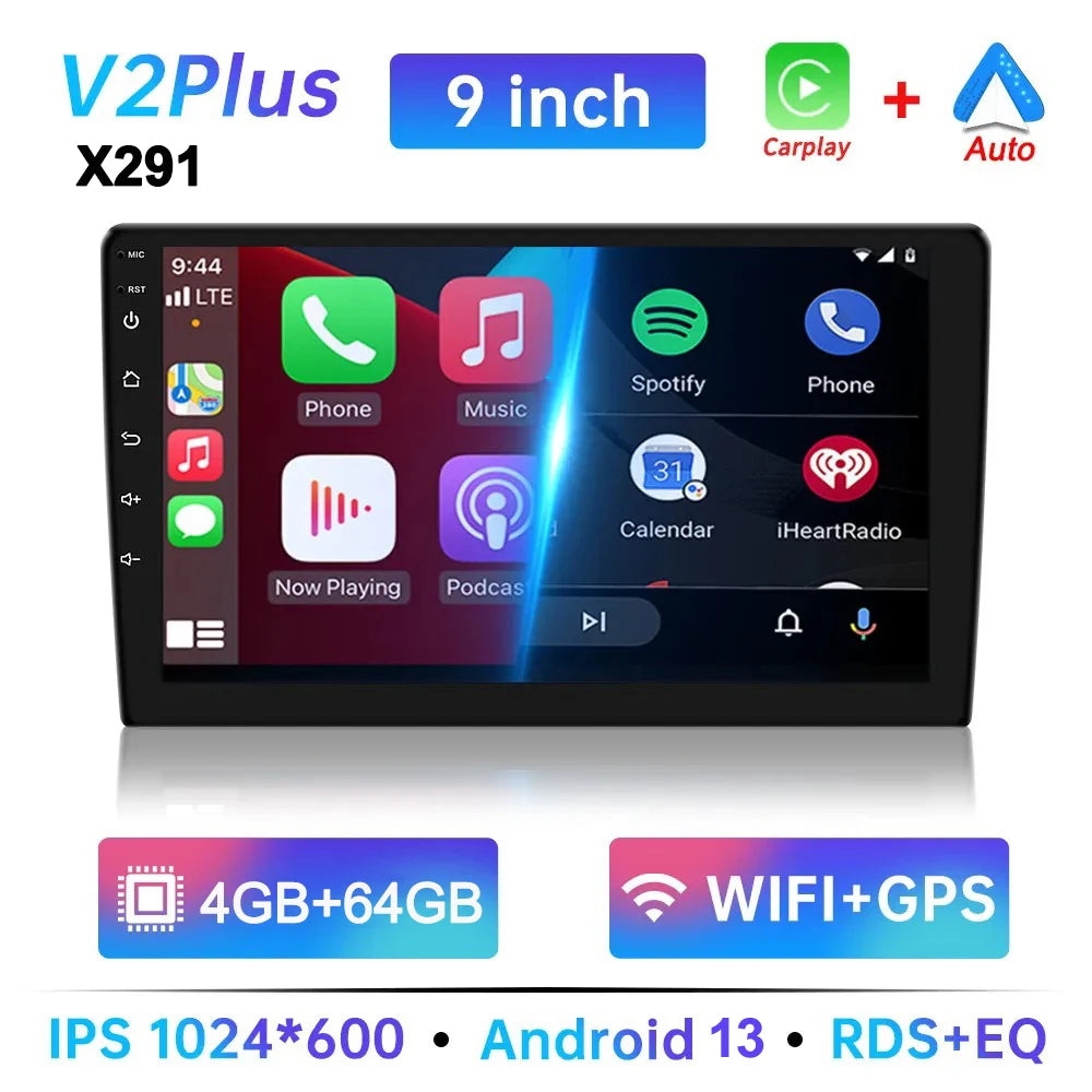 7/9/10 Inch Univerzális Android 13 Autórádió 64G Autorádió Android 2 Din Autórádió GPS BT Központi Multimédia Okos Autó Rendszerek