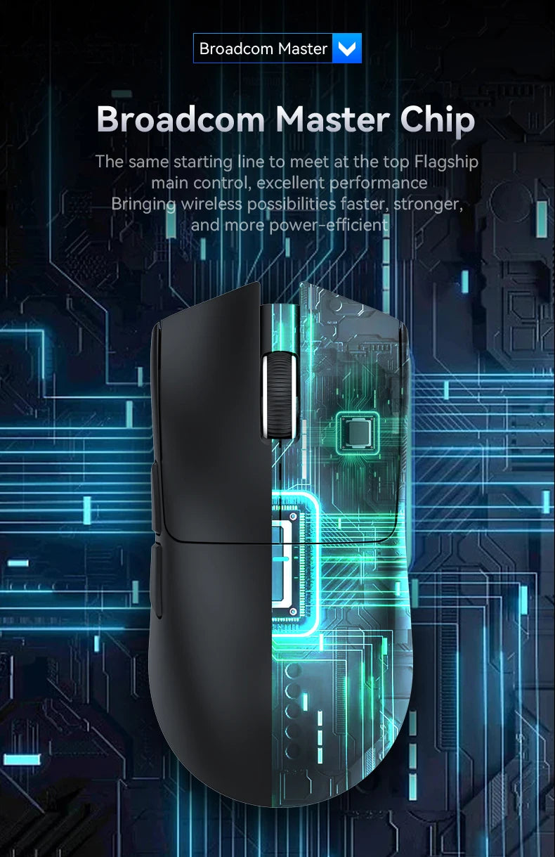 Ελαφρύ Ασύρματο Ποντίκι Gaming με RGB Ακριβή Έλεγχο