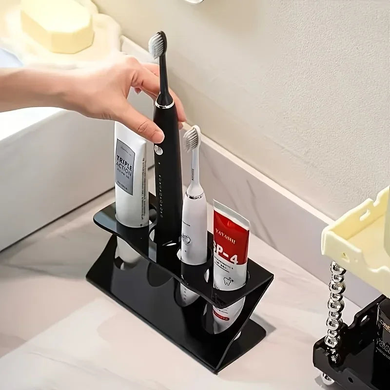 Four-Slot Countertop Toothbrush Holder