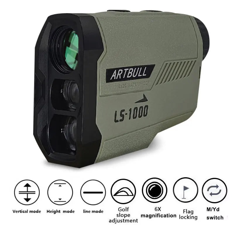 Golf Laser Rangefinder 1000M with Slope & Flag Lock Precision Meter