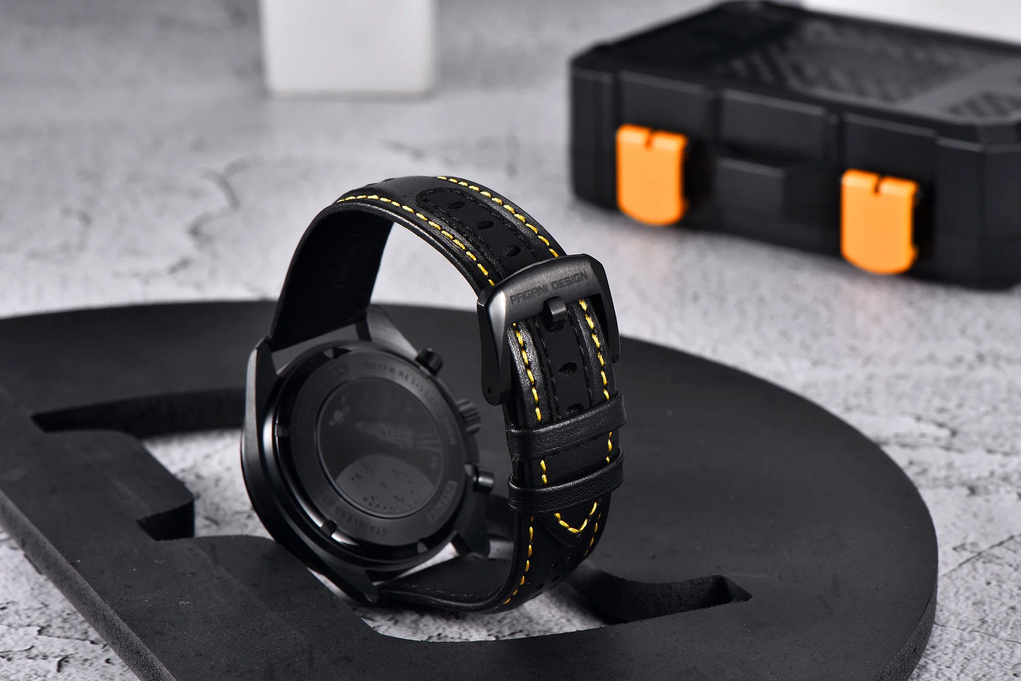 Orologio Cronografo Pagani Design Moon Dark AR Zaffiro 100M