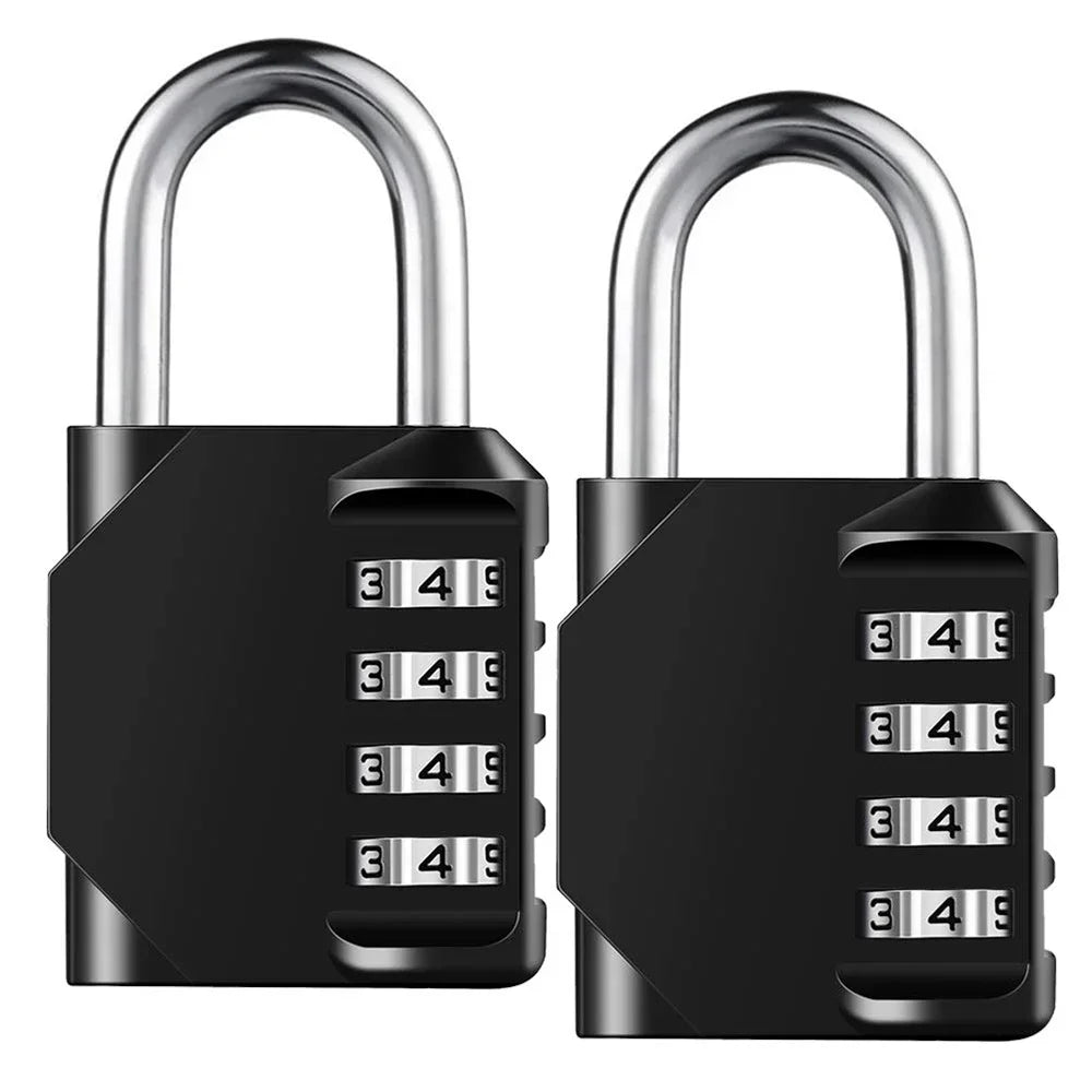 1pc Combination Lock Resettable 4 Digit Padlock with Combination Waterproof and Heavy Duty Combination Padlock Outdoor 