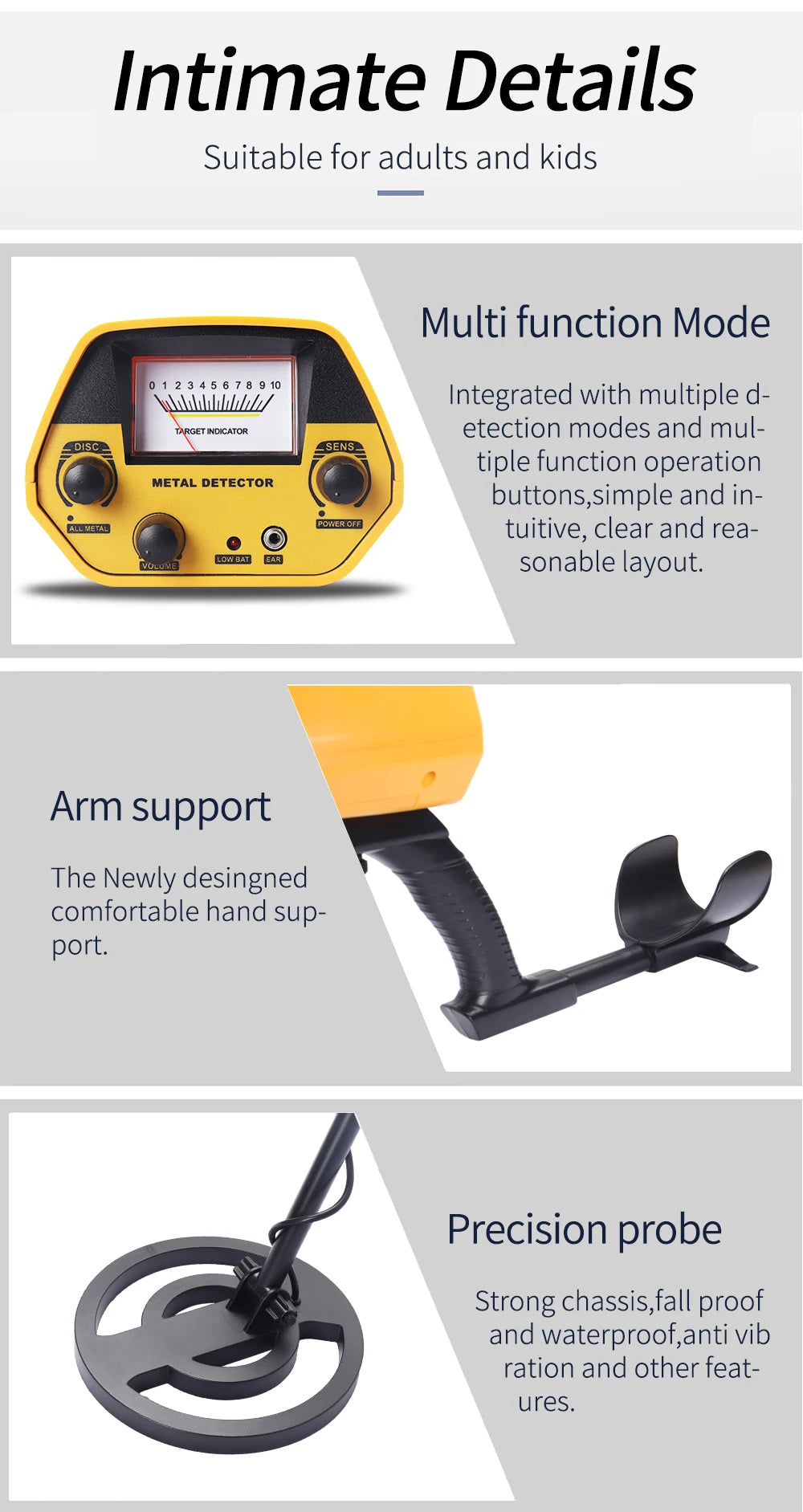 Underground Metal Detector GTX5030H GTX5030 Treasure Hunter Gold Circuit Metales HOT SALE Detecting Gold, Coin, Treasure Hunting 