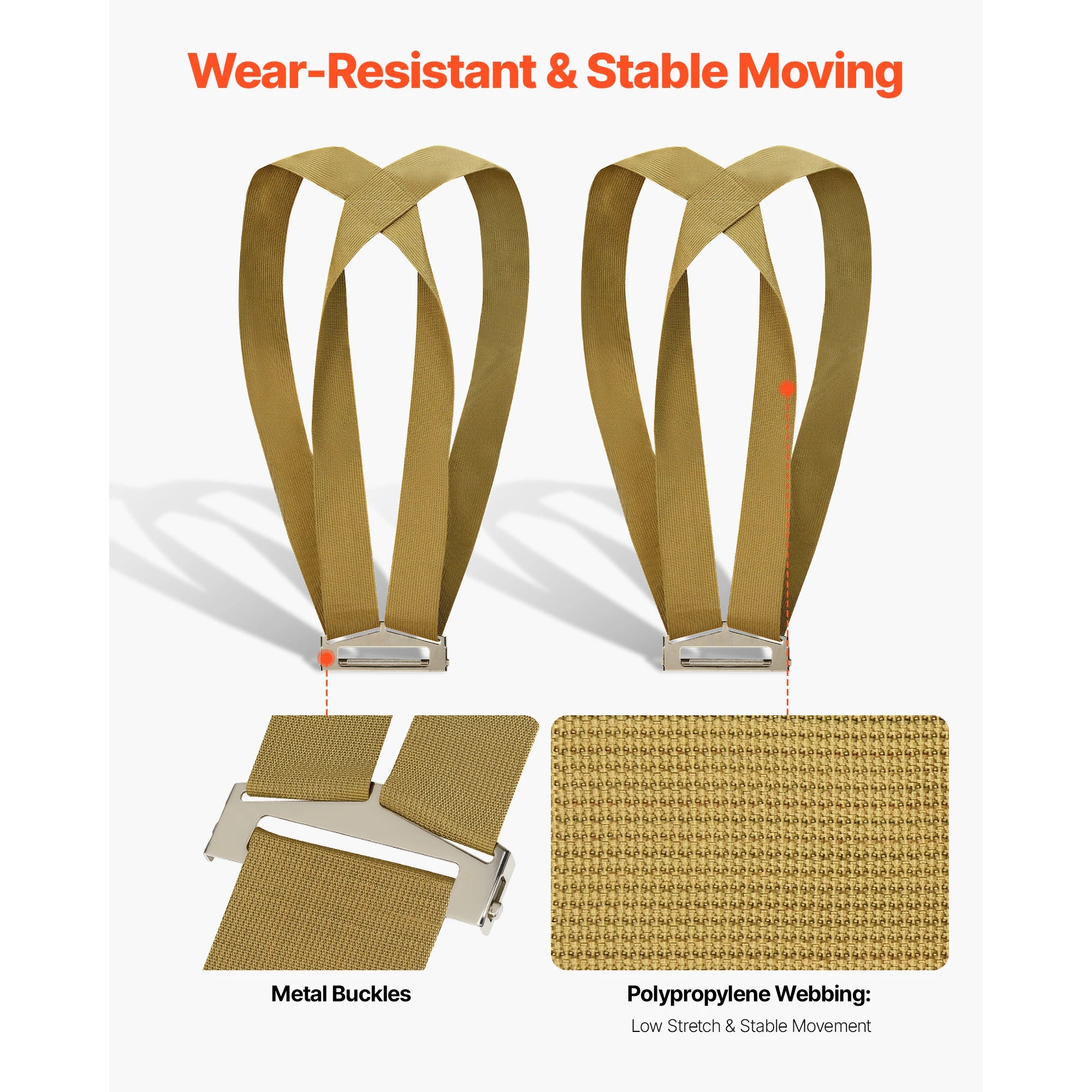 1000lbs Moving Straps with Shoulder Harness for Furniture Lifting