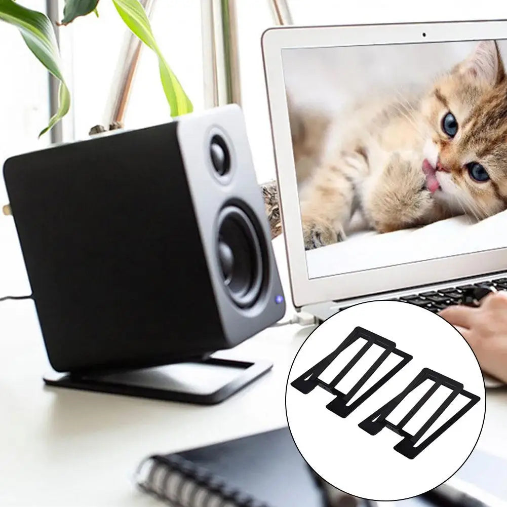 Tilted Desktop Speaker Stands, Pair