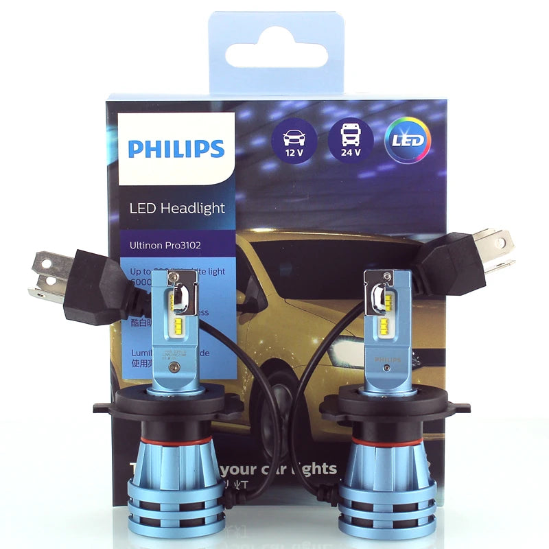Philips LED H1 H3 H4 H7 H11 Ultinon Pro3101 12V/24V 6000K jasný biely HB3 9005 HB4 9006 HIR2 9012 auto svetlá LED lampy