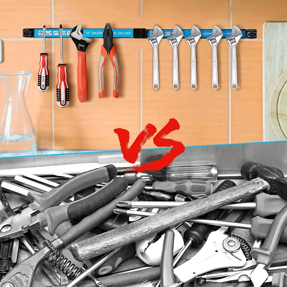Magnetic Tool Holder Bar - Size Options