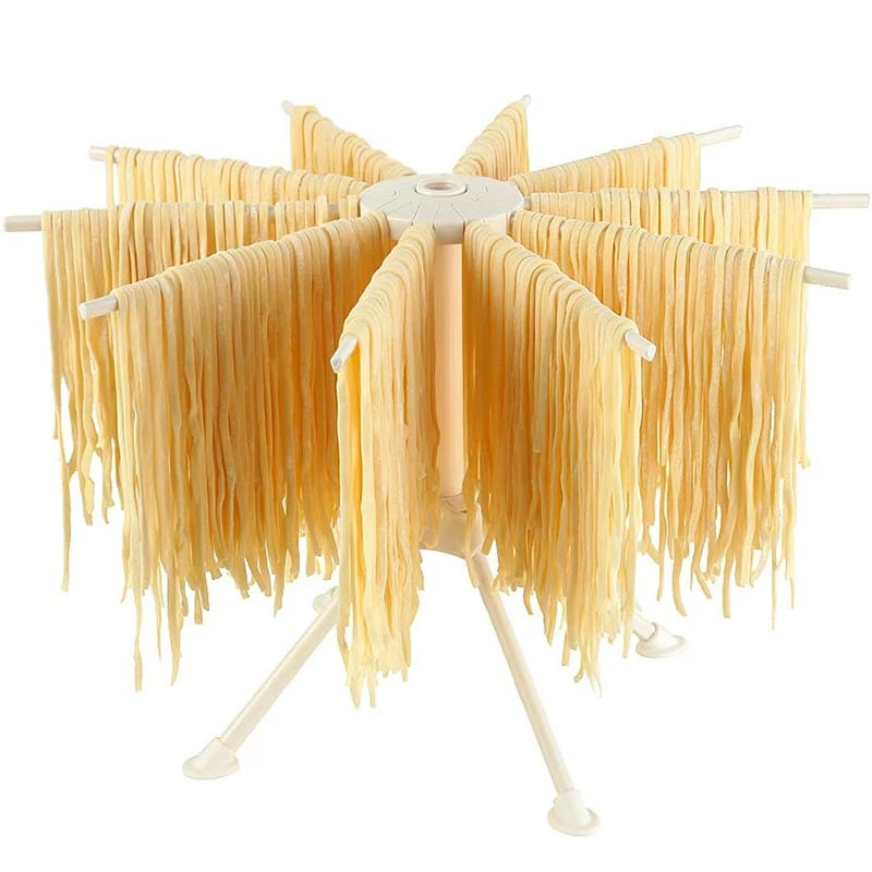 Folding 10-Arm Pasta Drying Rack