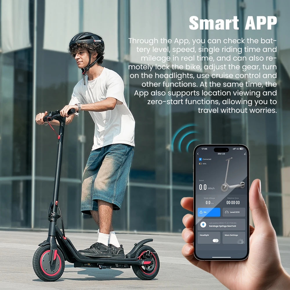 iScooter i9M Electric Scooter with 500W Motor and Pneumatic Tires